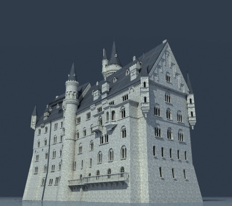 neuschwastein 3D 模型 .c4d .max .obj .3ds .fbx .stl .blend 