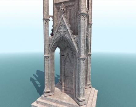 gothic Model 3D .c4d .max .obj .3ds .fbx .stl .blend 