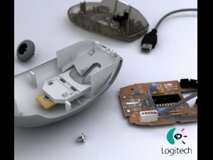 mouse logitech 3D Model