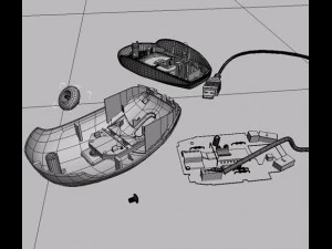 Maus Logitech 3D Modell