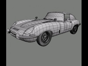 jaguar type e Modelo 3D