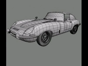 jaguar tipe e Model 3D