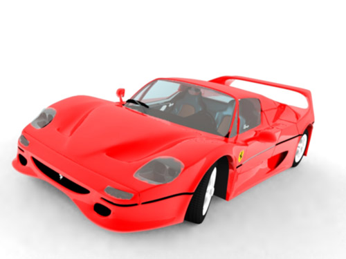 ferrari f50 3D Модель .c4d .max .obj .3ds .fbx .stl .blend 
