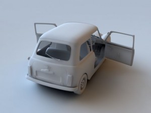 mini cooper rigged 3D Model