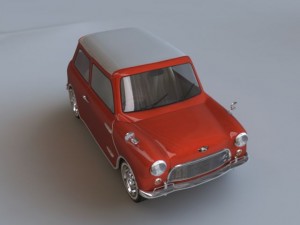 mini cooper rigged 3D Model