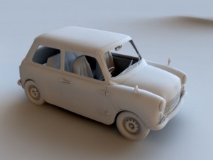 mini cooper rigged 3D Model