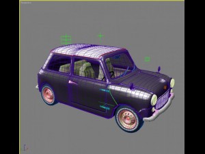 mini cooper rigged 3D Model