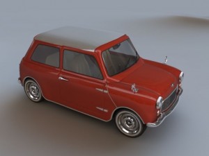mini cooper rigged 3D Model