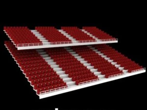 stadium seats 3D Model