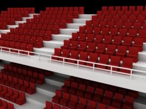stadium seats 3D Model