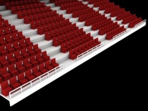 stadium seats 3D 模型