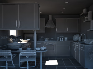 3d kitchen 15 Model 3D