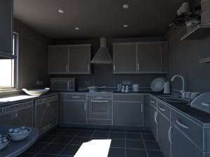 3d kitchen 15 Model 3D