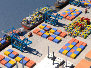 cargo dockyard 3D Model