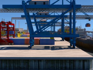 cargo dockyard Model 3D