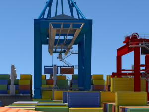 cargo dockyard Model 3D