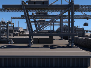 cargo dockyard Model 3D