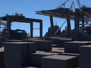 cargo dockyard 3D Model
