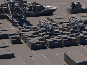 cargo dockyard 3D Model