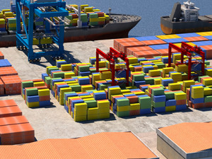 cargo dockyard Model 3D