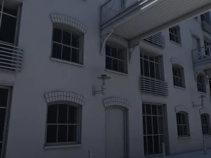3d building alleyway 3D Model