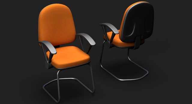 idea visitor meeting chair Model 3D .c4d .max .obj .3ds .fbx .stl .blend 