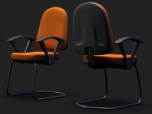 idea visitor meeting chair Model 3D