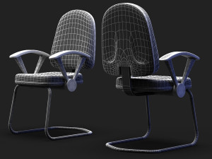 idea visitor meeting chair Model 3D