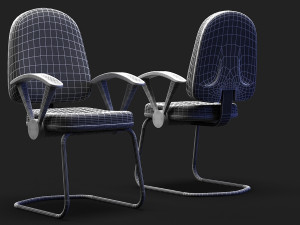 idea visitor meeting chair Model 3D