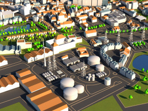 generic city map 3D 模型