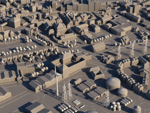 generic city map 3D 模型