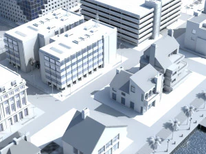 3d city port 3D Model