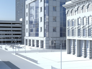 3d city port 3D 模型