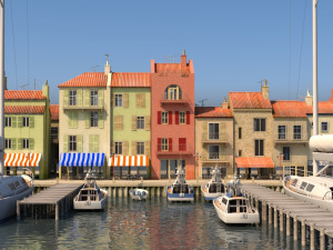 3d city port 2 Modelo 3D