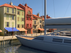 3d city port 2 3D Modell