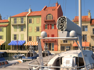 3d city port 2 3D Modell