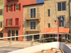 3d city port 2 3D Modell
