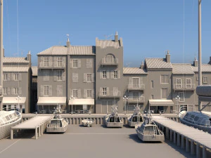 3d city port 2 3D Model