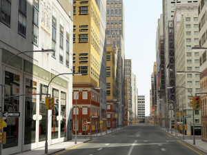 3d city low poly Model 3D