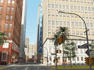 3d city low poly Model 3D