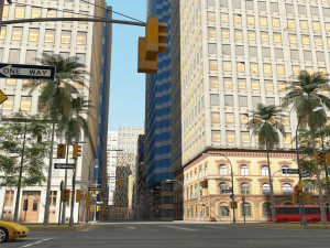 3d city low poly Model 3D
