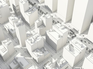 3d city low poly Model 3D
