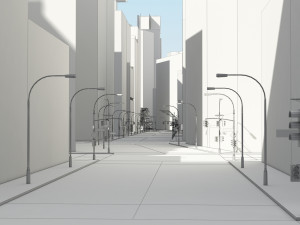 3d city low poly Model 3D