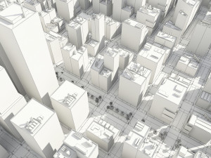 3d city low poly Model 3D