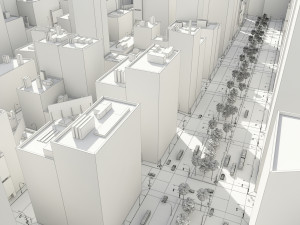 3d city low poly Model 3D