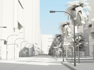 3d city low poly Model 3D