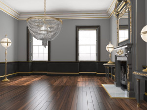 classic interior 34 3D Model