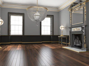 classic interior 34 3D Model