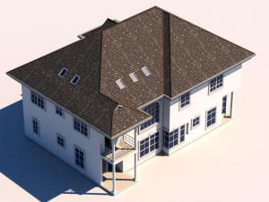 3d house cut out Model 3D