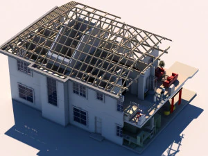 3d house cut out 3D Model